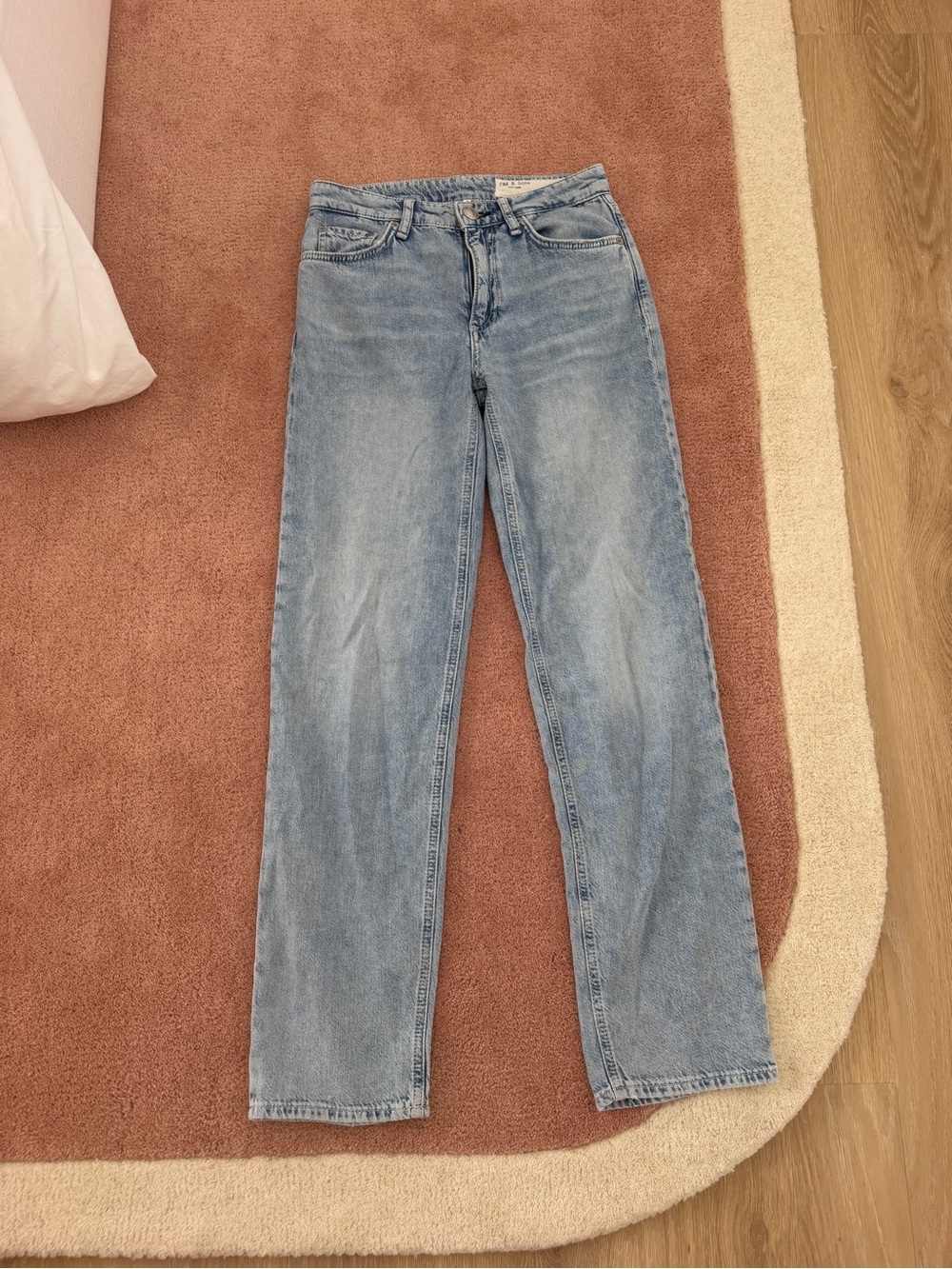 Light Blue Women's Straight-Leg Jeans